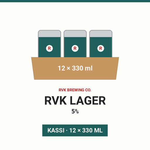 RVK Lager 5% - (Askja 12x330ml)