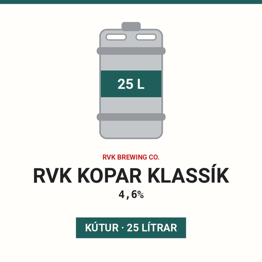 RVK Kopar Klassík 4,6% - (Keg 25 L)
