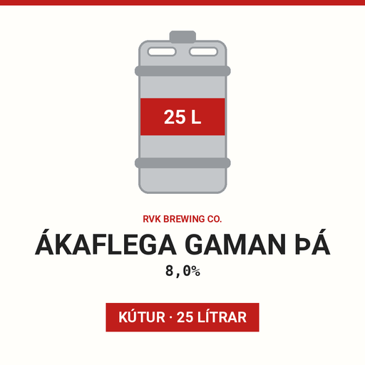 Ákaflega gaman þá 8,0% DIPA - (Keg 25L)