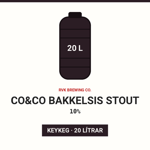 Co&Co Bakkelsis stout 10% - (Keykeg 20L)