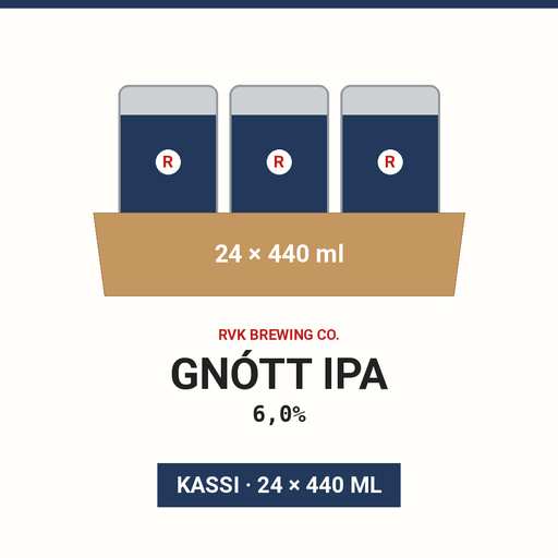 Gnótt IPA 6,3% - 24x440 ml