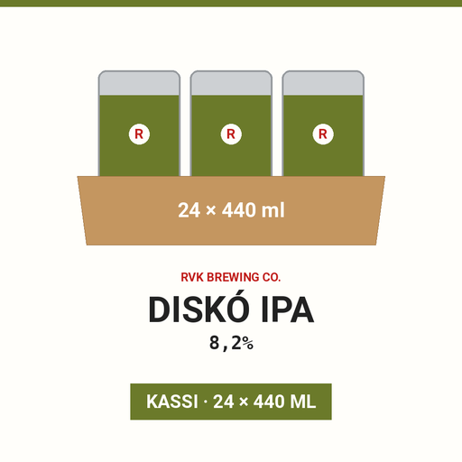 Diskó IPA - 8,2% - (Case 24x440ml)