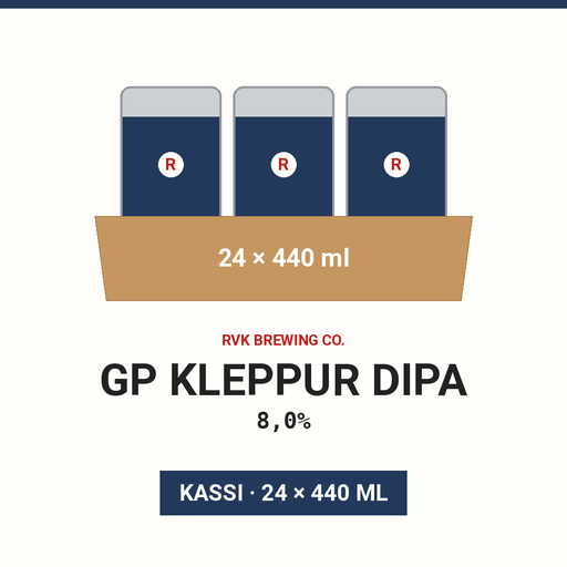 GP Kleppur DIPA 8,0% - (Case 24x440ml)