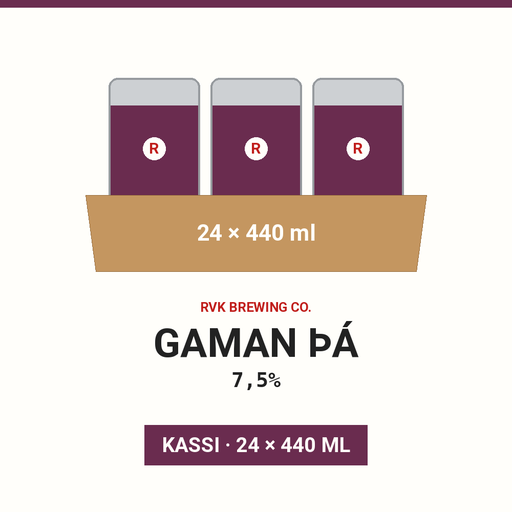 Gaman þá 7,5% - (Case 24x440ml)
