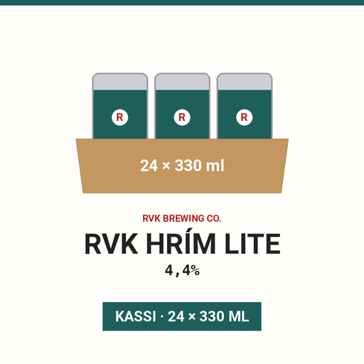 (ómerkt) RVK Hrím Lite  4,4% - 24x330ml