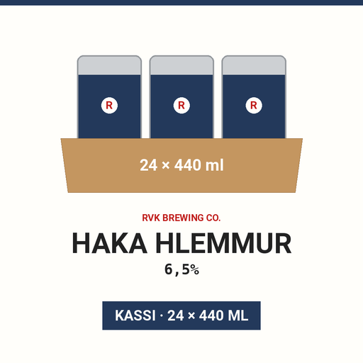 Haka Hlemmur 6,5% - (Case 24x440ml)