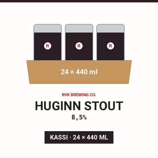 Huginn stout 8,5% - (Case 24x440ml)