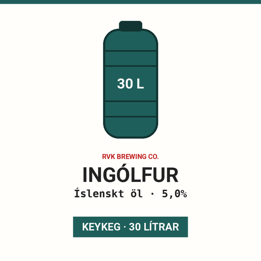 Ingólfur - Íslenskt öl 5,0% - (KeyKeg 30L)