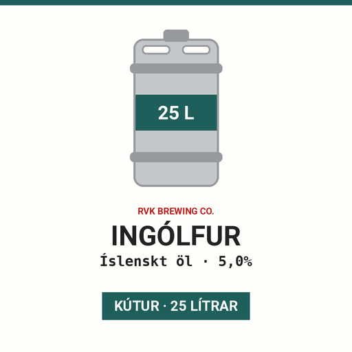 Ingólfur - Íslenskt öl 5,0% - (Keg 25L)