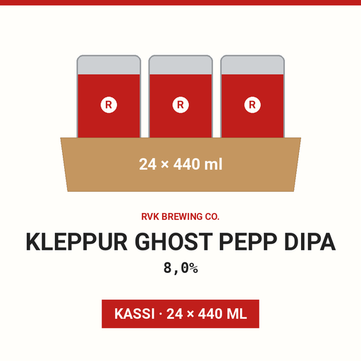 Kleppur Ghost Pepp DIPA 8,0% - (Case 24x440ml)