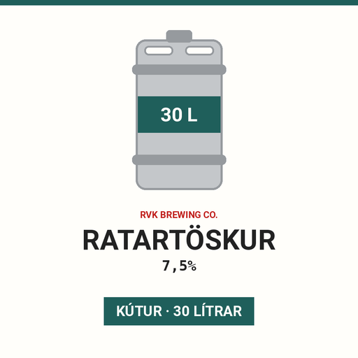 Ratartöskur 7,5% amber - (Keg 30L)