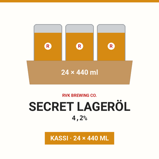 Secret Lageröl 4,2% - (Case 24x440ml)