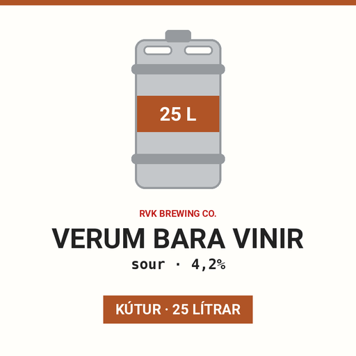Verum Bara vinir - sour - 4,2% (Keg 25L)