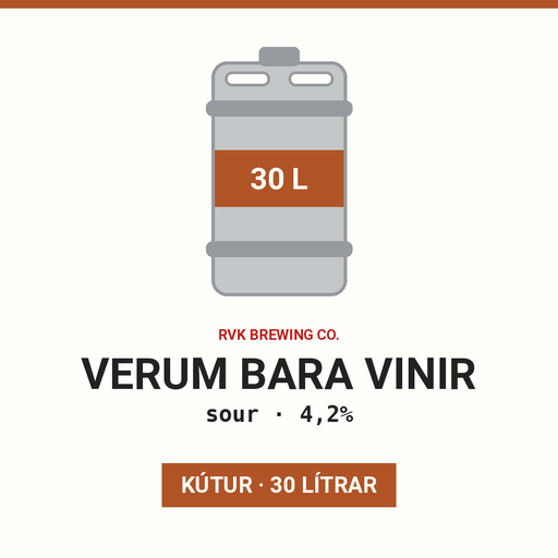 Verum Bara vinir - sour - 4,2% - (Keg 30L)