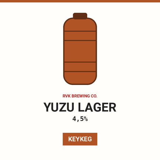 Yuzu lager 4,5% - 20 lítra keykeg
