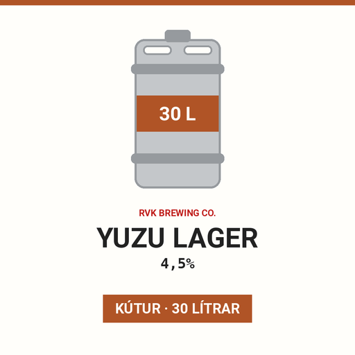 Yuzu lager 4,5% - (Keg 30L)