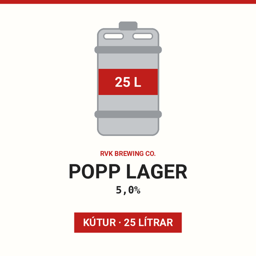 POPP lager 5,0% - (Keg 25L)