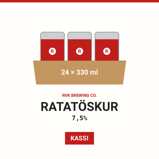 Ratatöskur 7,5% (Case - 24x - 440ml - Can) (NOAFVSK)