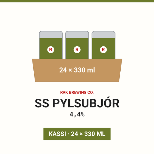 SS Pylsubjór 4,4% - (Case 24x330ml)
