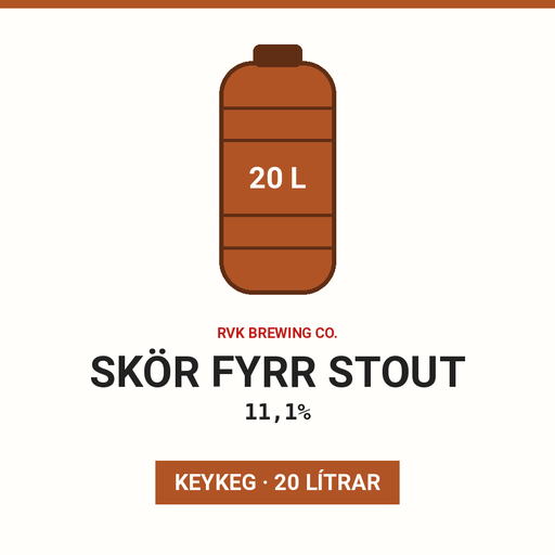 skör fyrr stout 11,1% - 20L keykeg