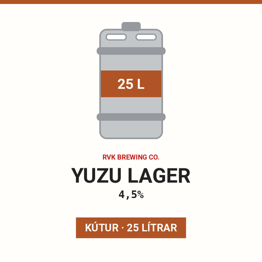 Yuzu lager 4,5% - (Keg 25L)