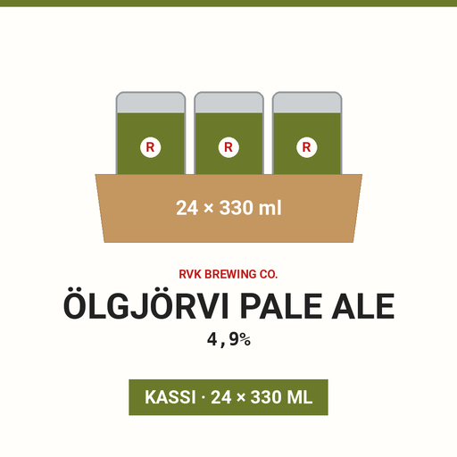 Ölgjörvi pale ale 4,9% - (Case 24x330ml)
