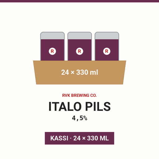 Italo pils 4,5% - (Case 24x330ml)