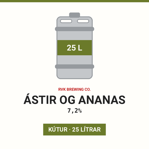Ástir og Ananas 7,2% - (Keg 25L)