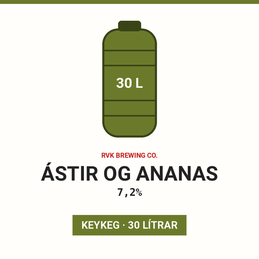 Ástir og Ananas 7,2% - (Keykeg 30L)